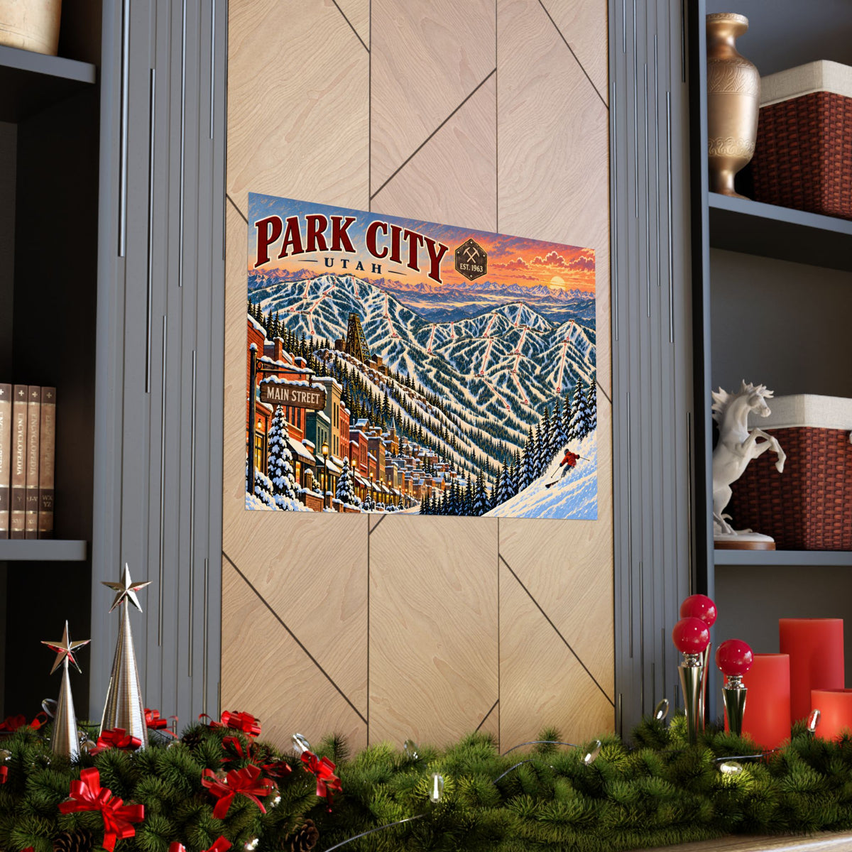 Park City Ski Map Poster